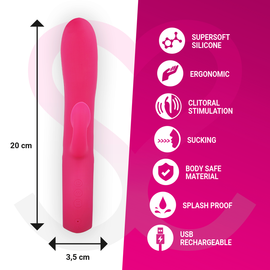 MORESSA - DUSTIN SUCCIÓN CLITORIAL Y POTENTE VIBRACIÓN PREMIUM SILICONE RECARGABLE