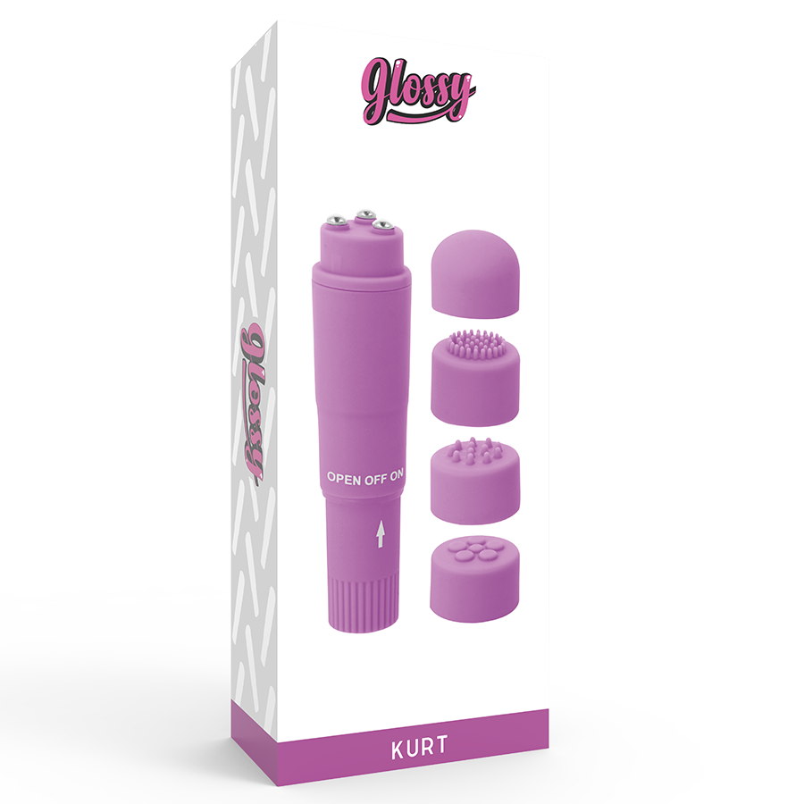 GLOSSY - POCKET KURT MASAJEADOR LILA