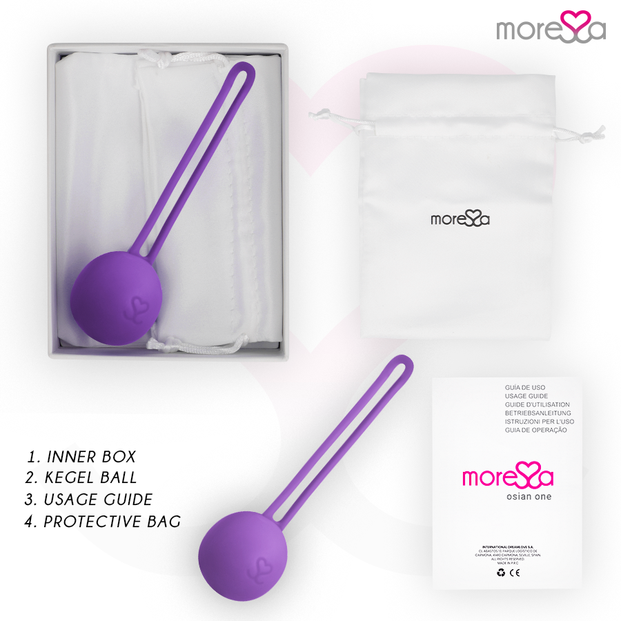 MORESSA - OSIAN ONE ENTRENAMIENTO SUELO PELVICO 51gr PREMIUM SILICONA LILA