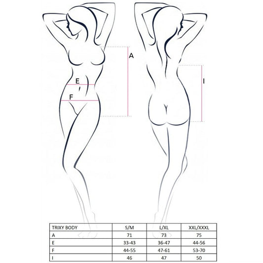 PASSION - WOMAN TRIXY TEDDY NEGRO TALLA S/M