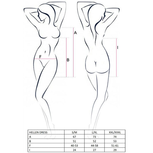 PASSION - WOMAN HELLEN VESTIDO Y TANGA TALLA S/M