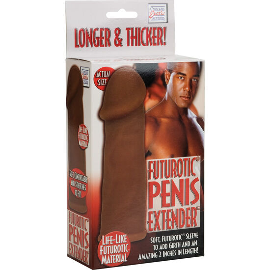 CALEXOTICS - FUTUROTIC FUNDA EXTENSION PENE MARRÓN