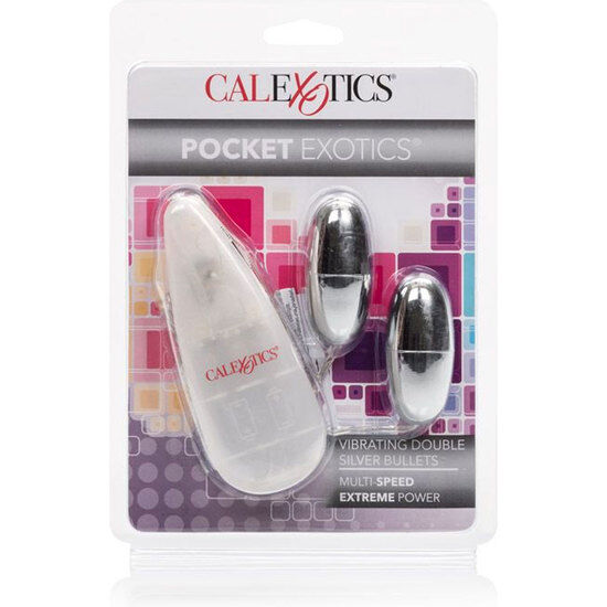 CALEXOTICS - BALAS VIBRADORAS PLATEADAS DUO
